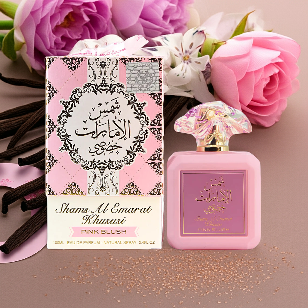 Pink Blush Shams Al Emarat Khususi - Ard al Zaafaran - Eau De Parfum 100mL - Spraycation